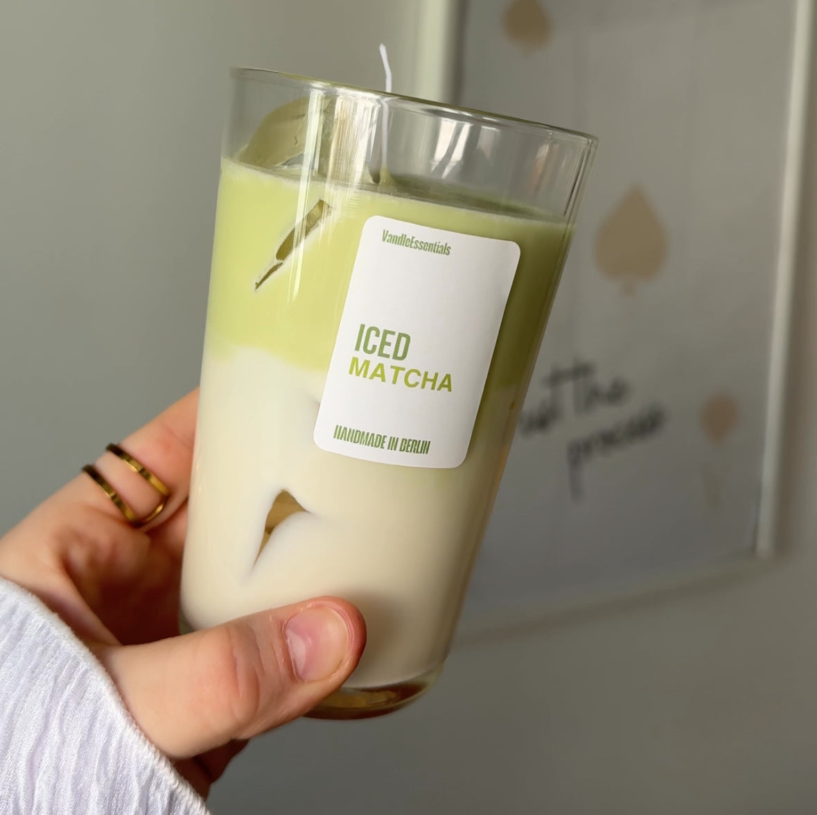 Iced Matcha Latte Kerze