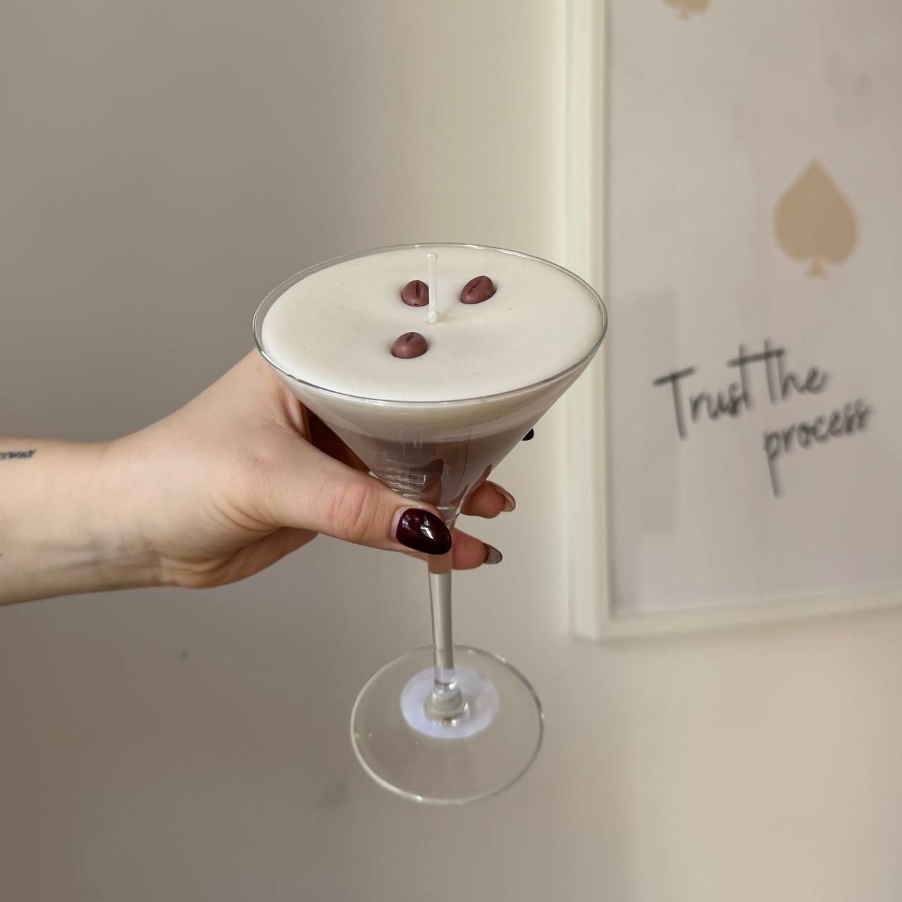 Espresso Martini Kerze