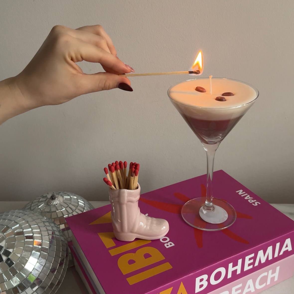 Espresso Martini Kerze