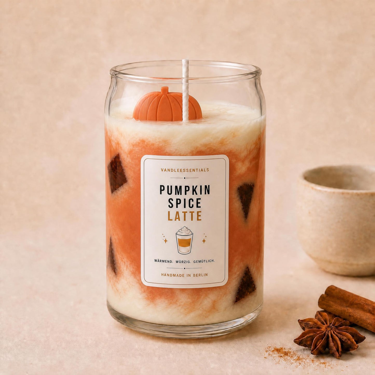 Pumpkin Spice Latte Kerze - VandleEssentials