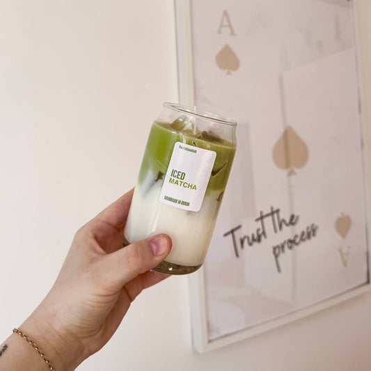 Iced Matcha Latte Kerze
