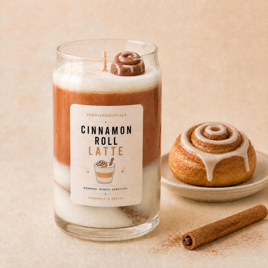 Cinnamon Roll Latte Kerze