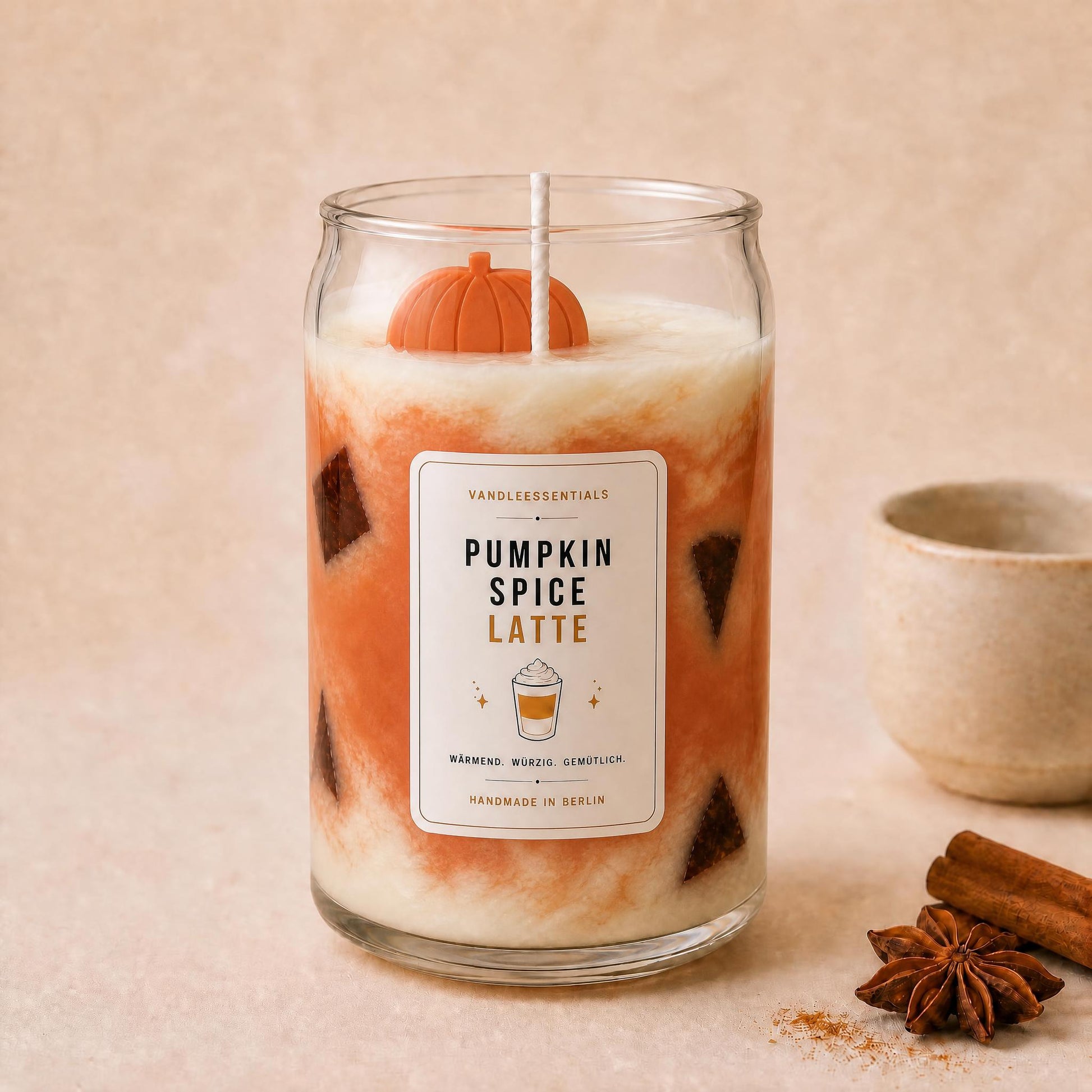 Pumpkin Spice Latte Kerze - VandleEssentials 